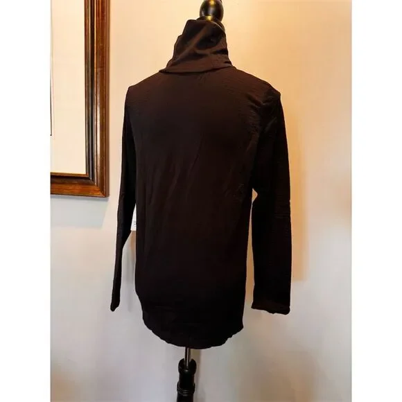 Athleta Women's 1X Black Long Sleeve Turtleneck Top Casual NWT - Picture 6 of 13